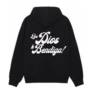 パーカー GOD BLESS YOU HOODIE BLACK B-Logo Full Zip Hoodie – It Means Good