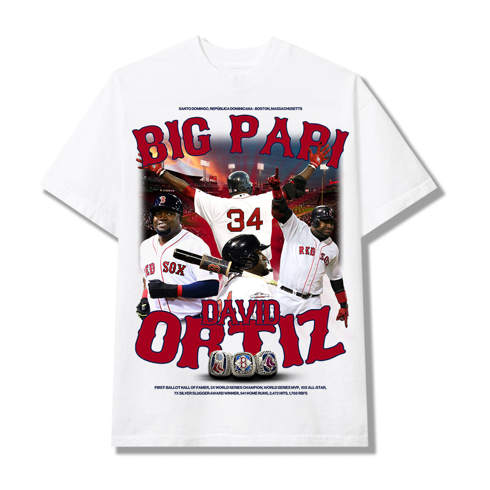 BeantownTshirts David Ortiz Big Papi Hall of Papi Boston Baseball Fan T Shirt Ladies Premium / Red / 2 X-Large